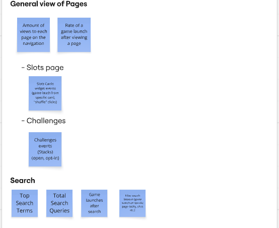 IA: page navigation, search, challenges